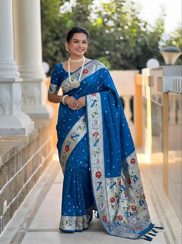 Paithani_Silk_Saree_With_Blouse_Piece