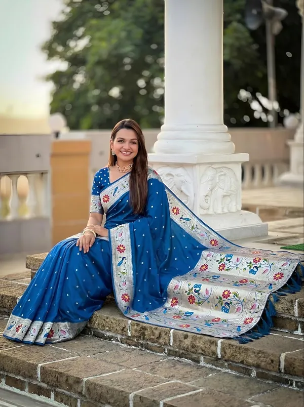 Paithani_Silk_Saree_With_Blouse_Piece