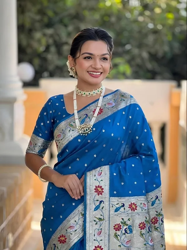 Paithani_Silk_Saree_With_Blouse_Piece