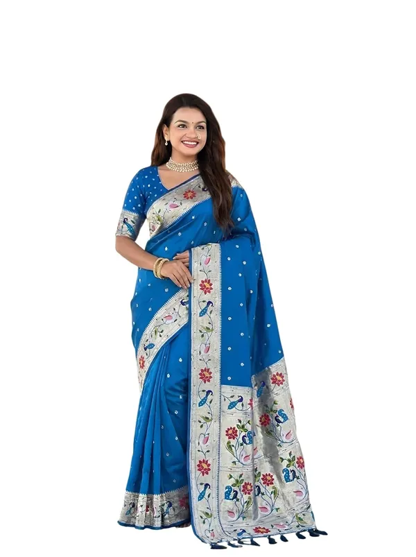 Paithani_Silk_Saree_With_Blouse_Piece