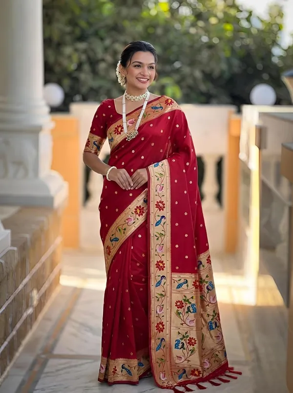 Paithani_Silk_Saree_With_Blouse_Piece