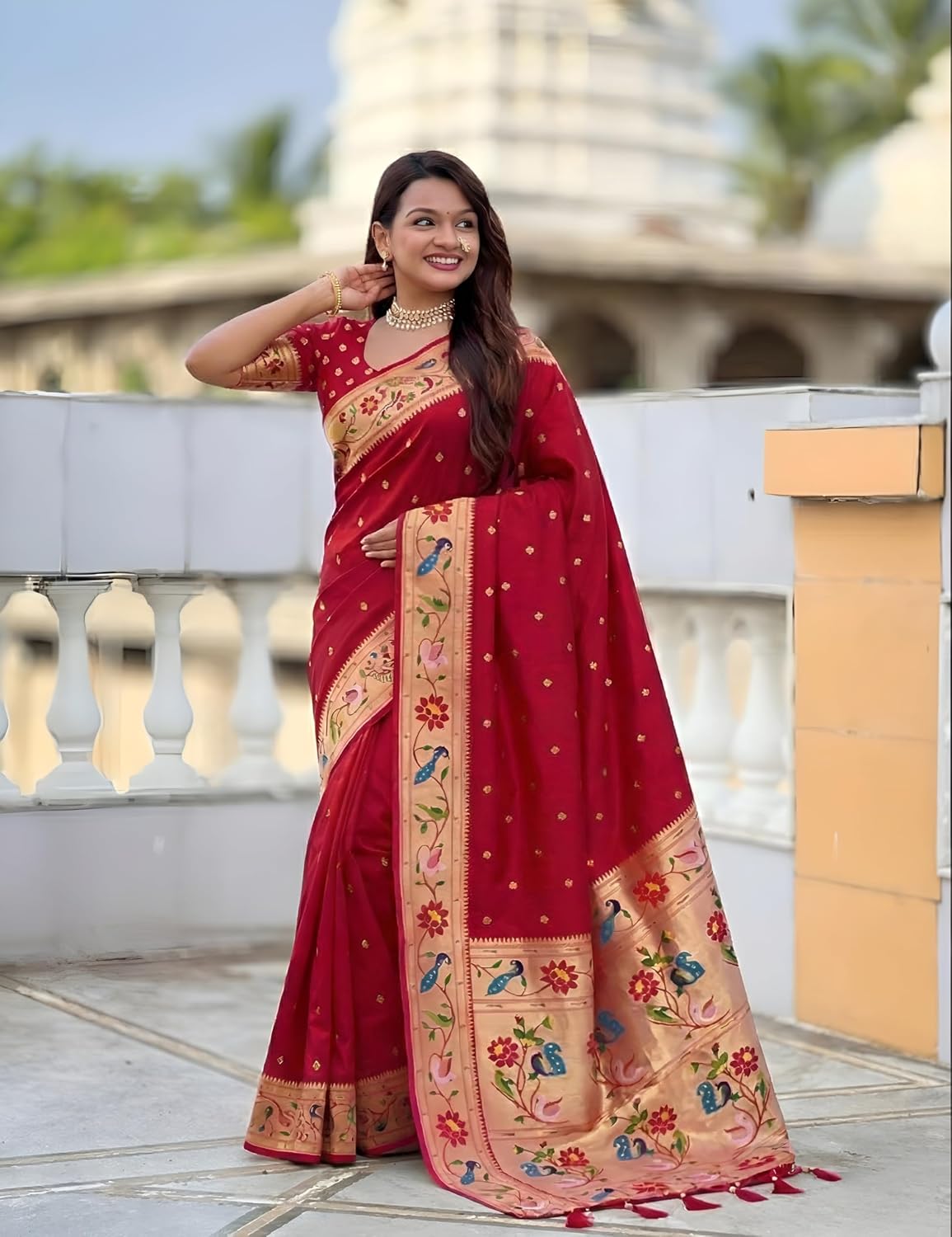 Paithani_Silk_Saree_With_Blouse_Piece