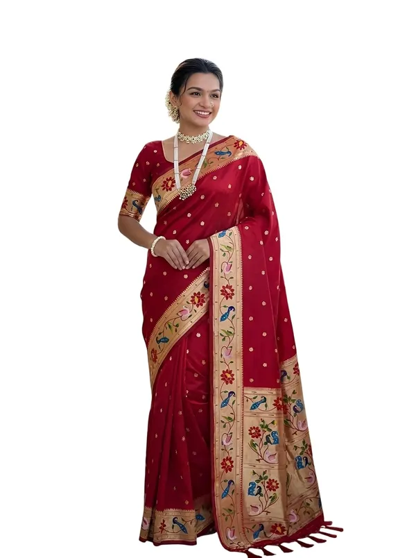 Paithani_Silk_Saree_With_Blouse_Piece