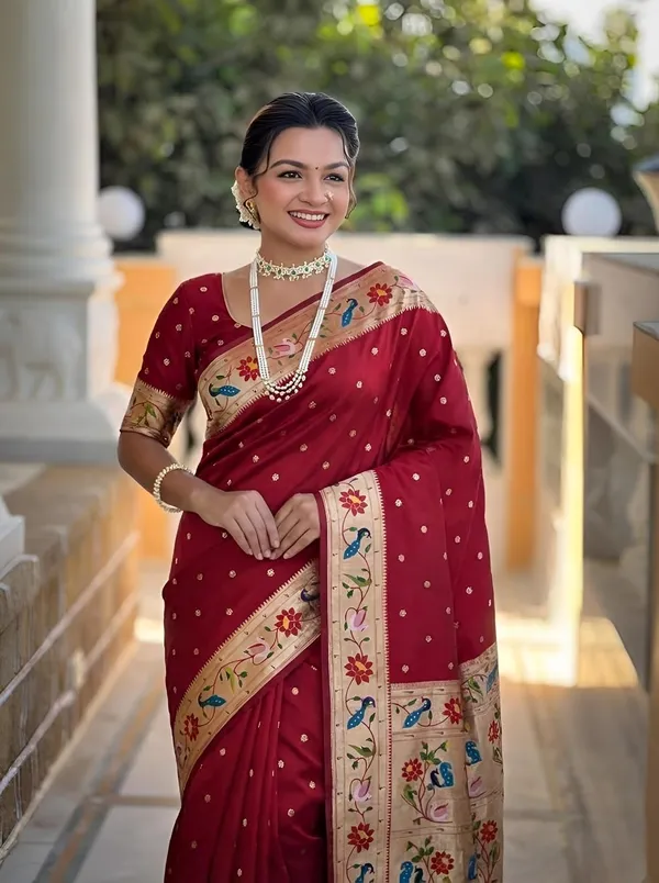 Paithani_Silk_Saree_With_Blouse_Piece