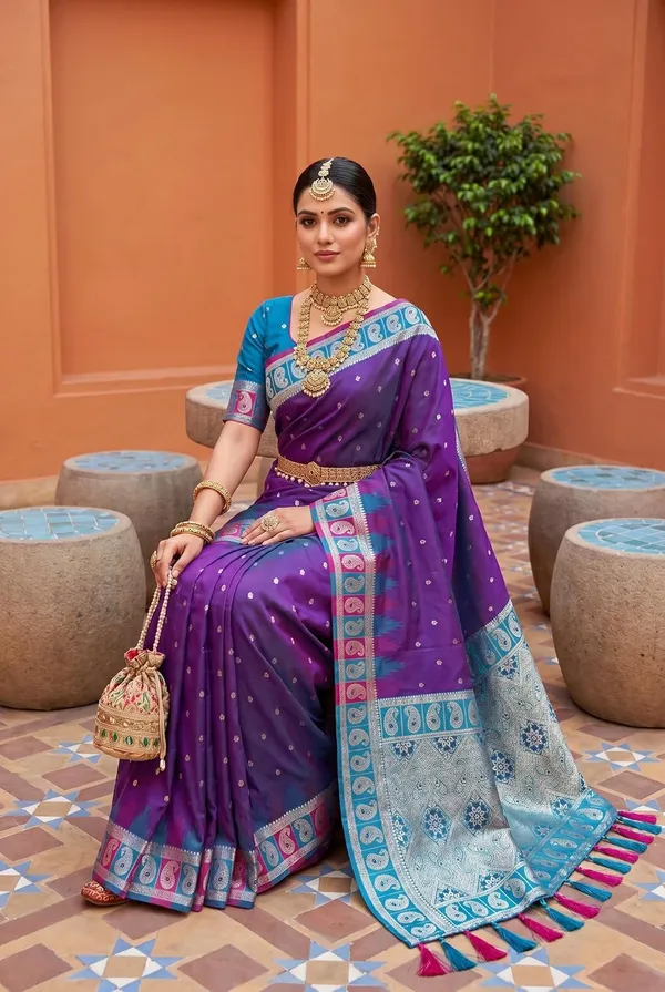 Banarasi_Silk_Saree_With_Blouse_Piece