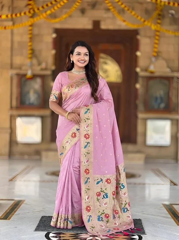 Paithani_Silk_Saree_With_Blouse_Piece