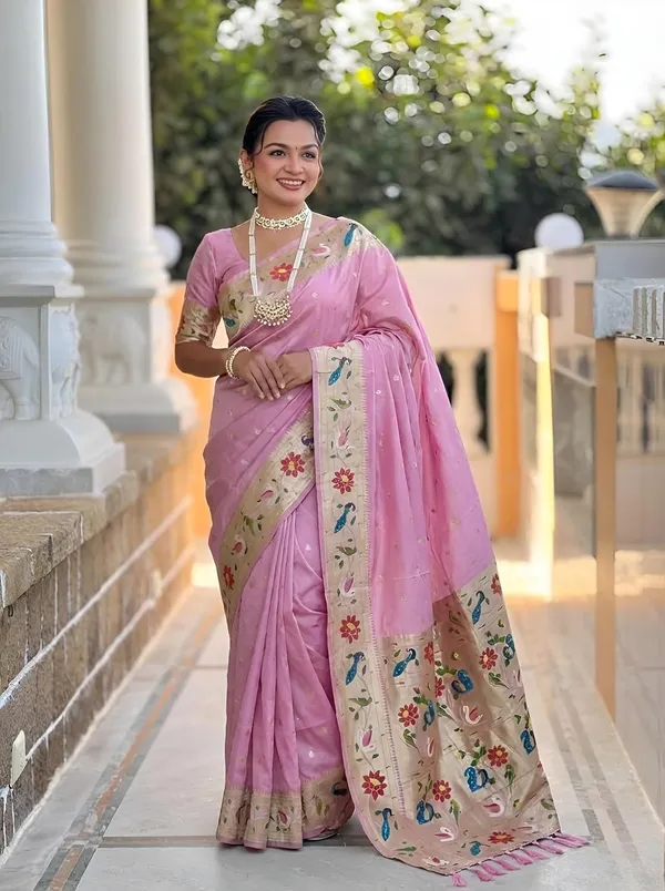 Paithani_Silk_Saree_With_Blouse_Piece