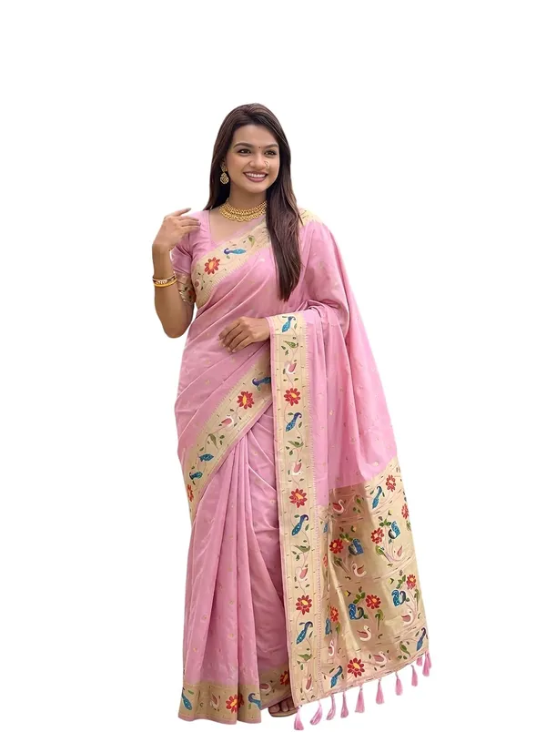 Paithani_Silk_Saree_With_Blouse_Piece