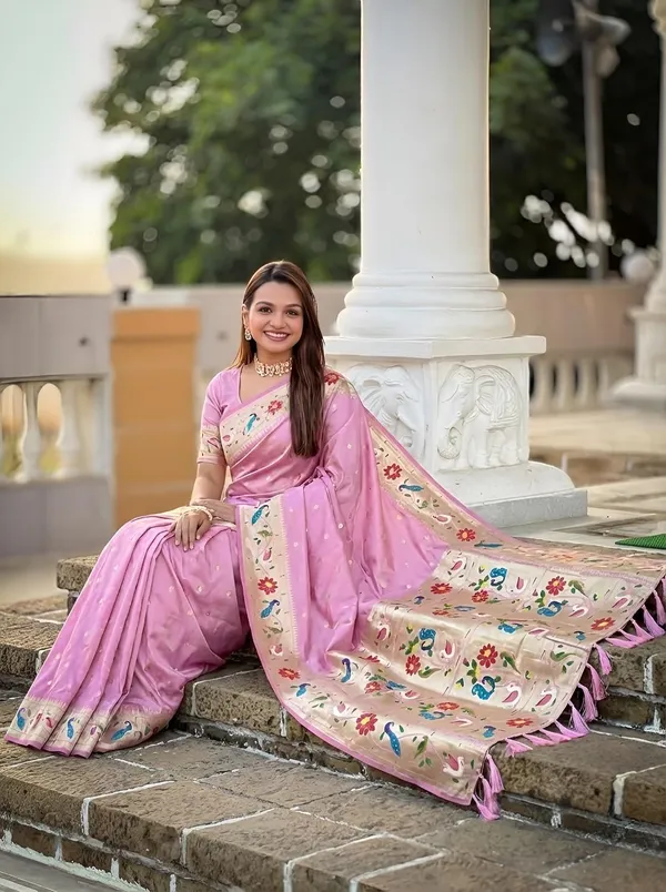Paithani_Silk_Saree_With_Blouse_Piece