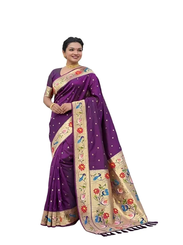 Paithani_Silk_Saree_With_Blouse_Piece