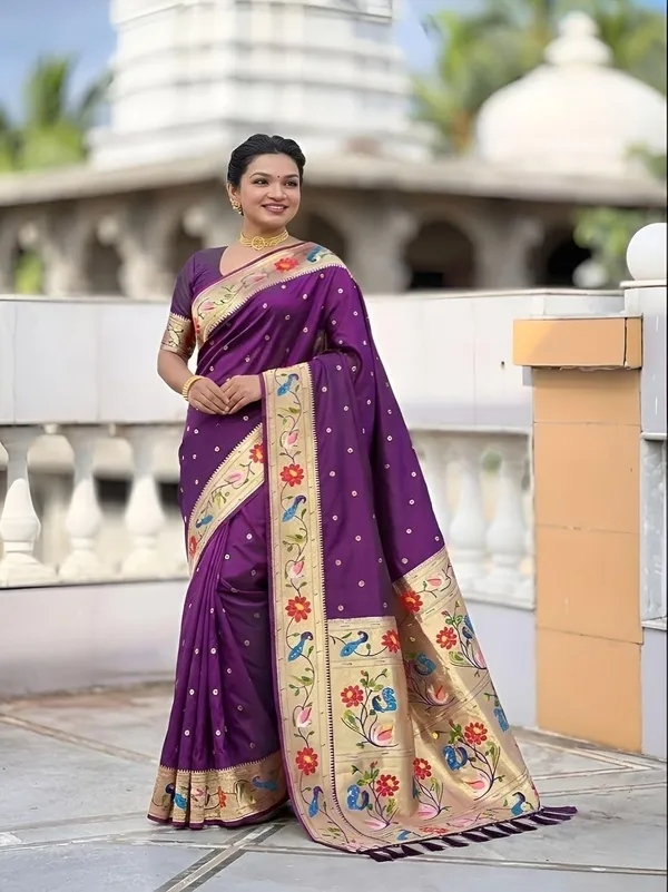 Paithani_Silk_Saree_With_Blouse_Piece