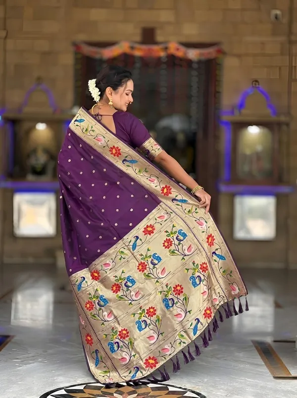 Paithani_Silk_Saree_With_Blouse_Piece