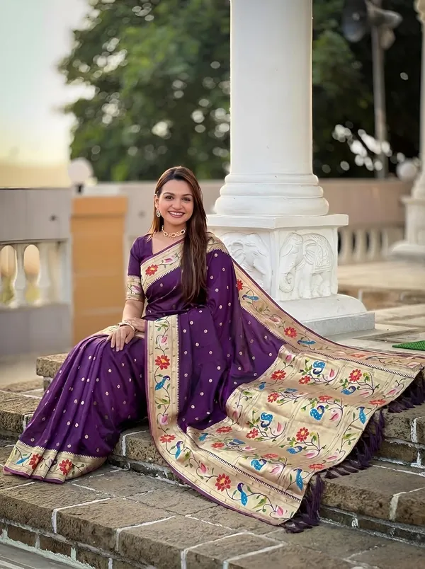 Paithani_Silk_Saree_With_Blouse_Piece
