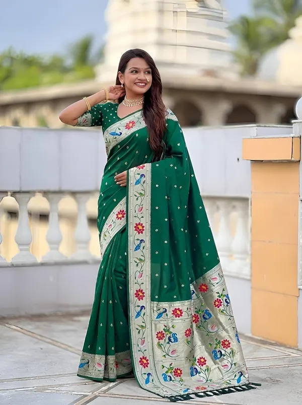 Paithani_Silk_Saree_With_Blouse_Piece