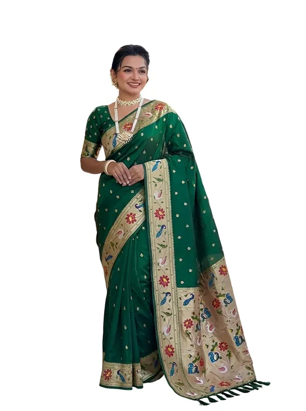 Paithani_Silk_Saree_With_Blouse_Piece