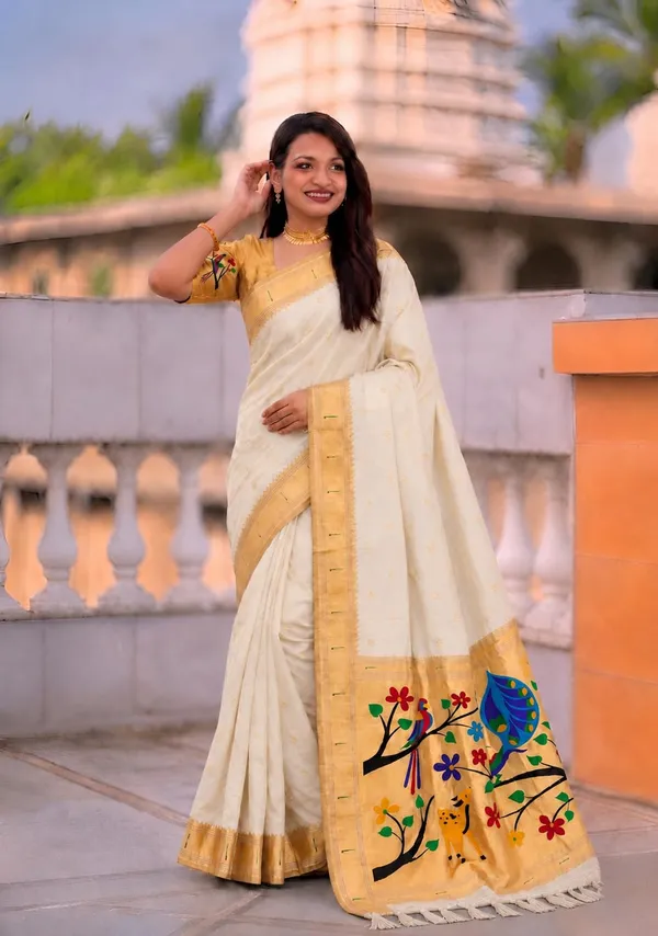 Paithani_Silk_Saree_With_Blouse_Piece