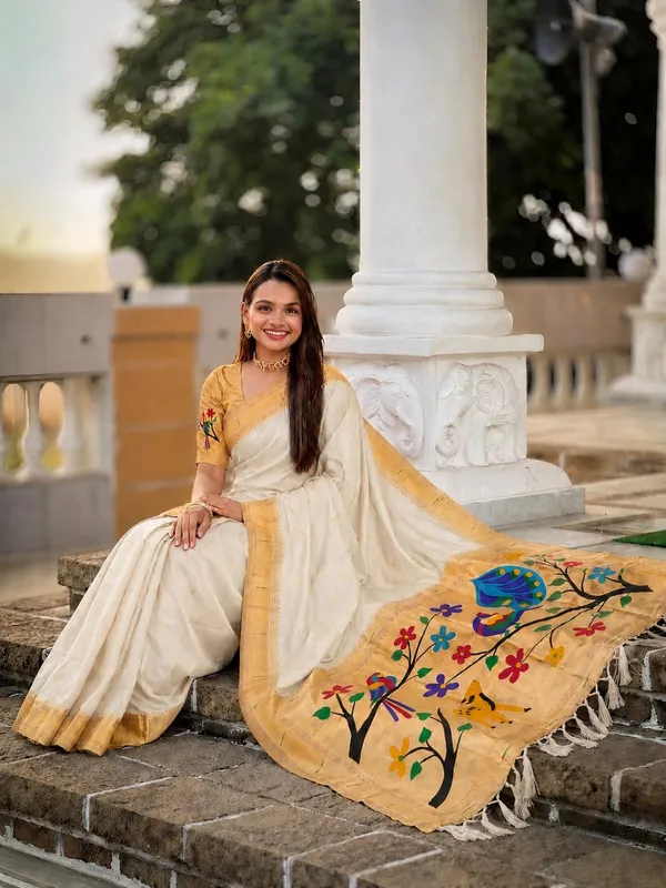 Paithani_Silk_Saree_With_Blouse_Piece