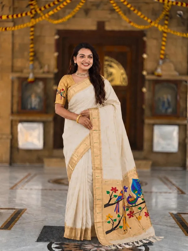 Paithani_Silk_Saree_With_Blouse_Piece