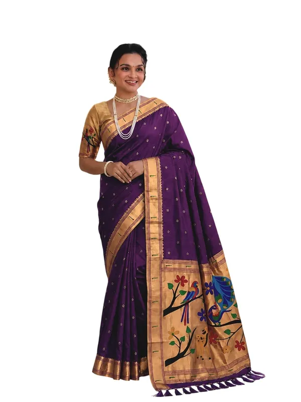 Paithani_Silk_Saree_With_Blouse_Piece