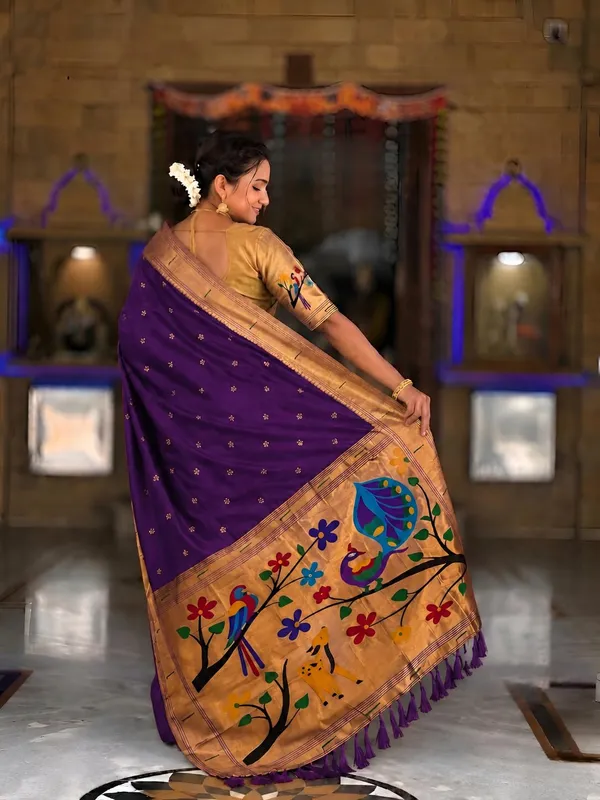 Paithani_Silk_Saree_With_Blouse_Piece