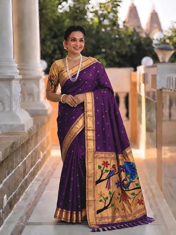 Paithani_Silk_Saree_With_Blouse_Piece