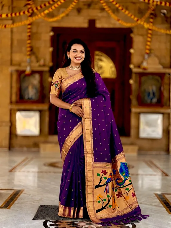 Paithani_Silk_Saree_With_Blouse_Piece