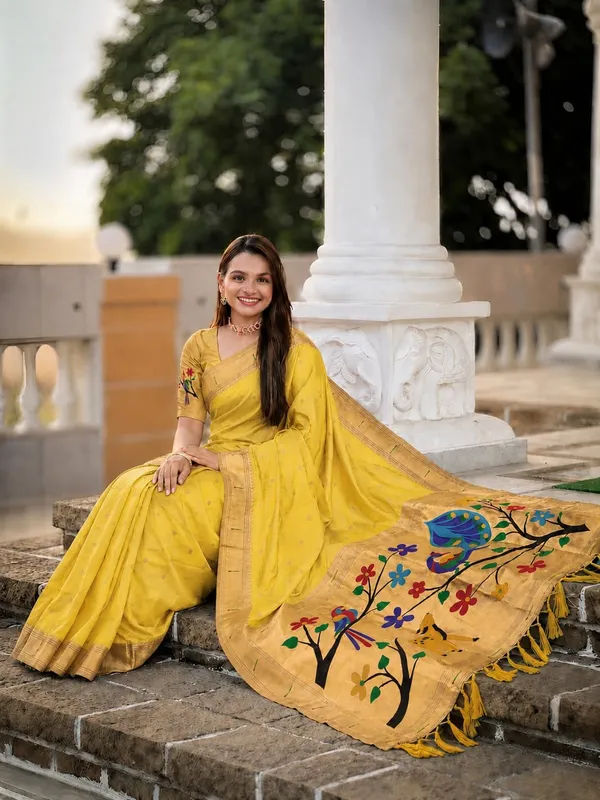 Paithani_Silk_Saree_With_Blouse_Piece