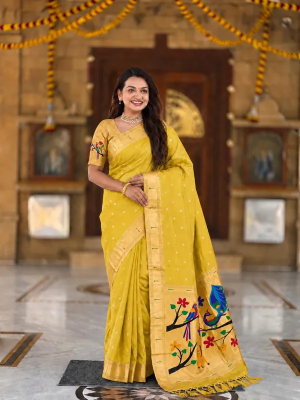 Paithani_Silk_Saree_With_Blouse_Piece