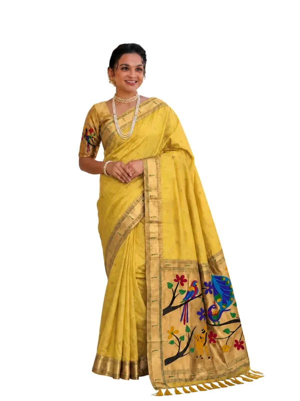 Paithani_Silk_Saree_With_Blouse_Piece