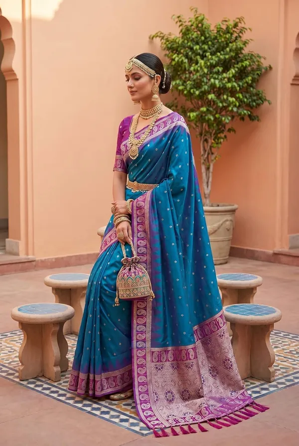 Banarasi_Silk_Saree_With_Blouse_Piece