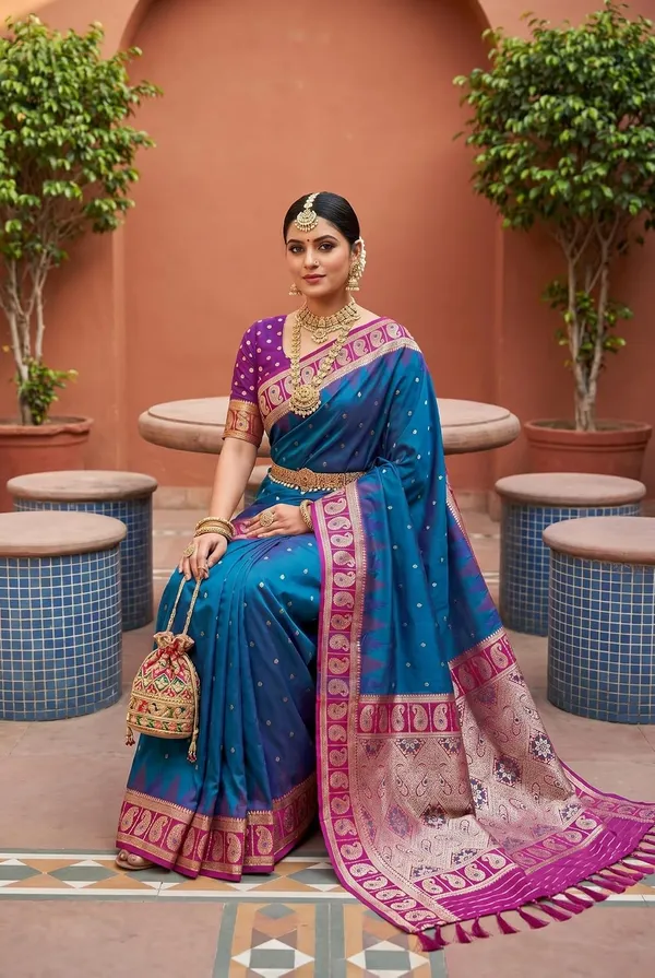 Banarasi_Silk_Saree_With_Blouse_Piece