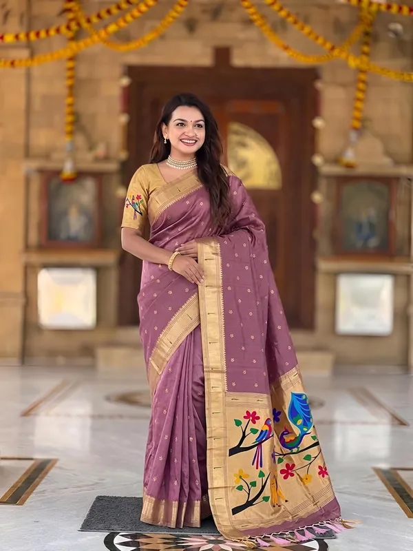 Paithani_Silk_Saree_With_Blouse_Piece
