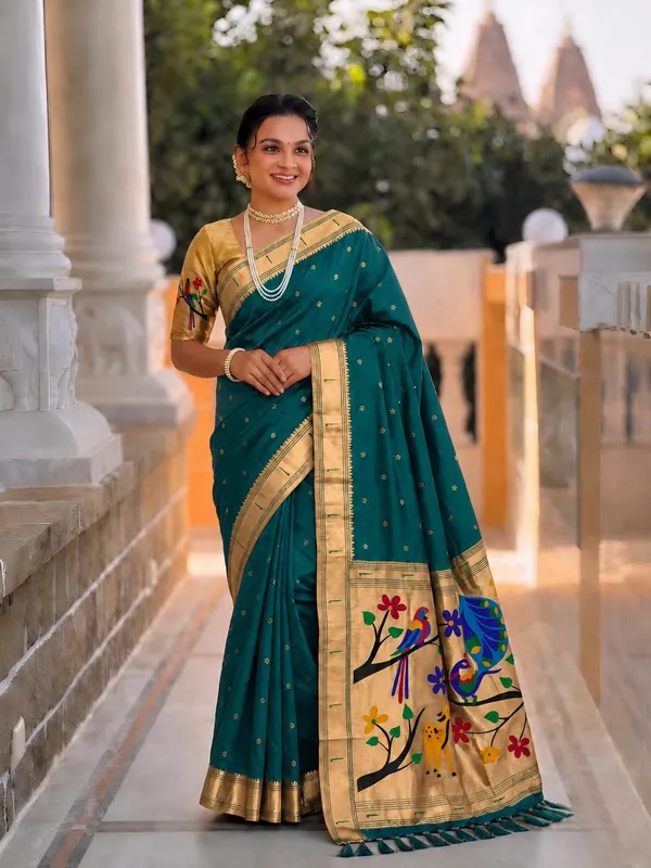 Paithani_Silk_Saree_With_Blouse_Piece