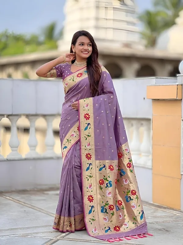 Paithani_Silk_Saree_With_Blouse_Piece