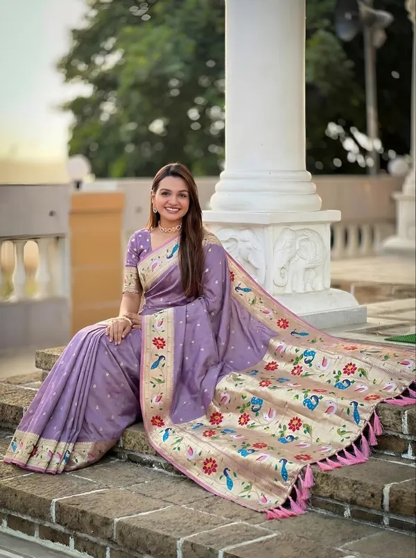 Paithani_Silk_Saree_With_Blouse_Piece
