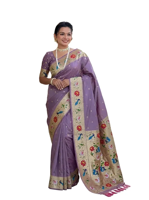 Paithani_Silk_Saree_With_Blouse_Piece