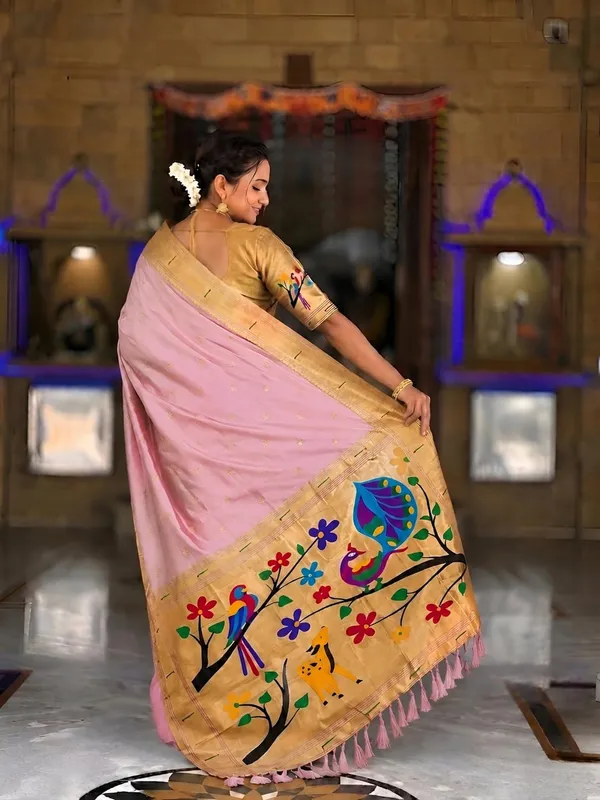 Paithani_Silk_Saree_With_Blouse_Piece