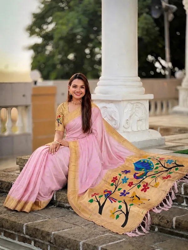 Paithani_Silk_Saree_With_Blouse_Piece