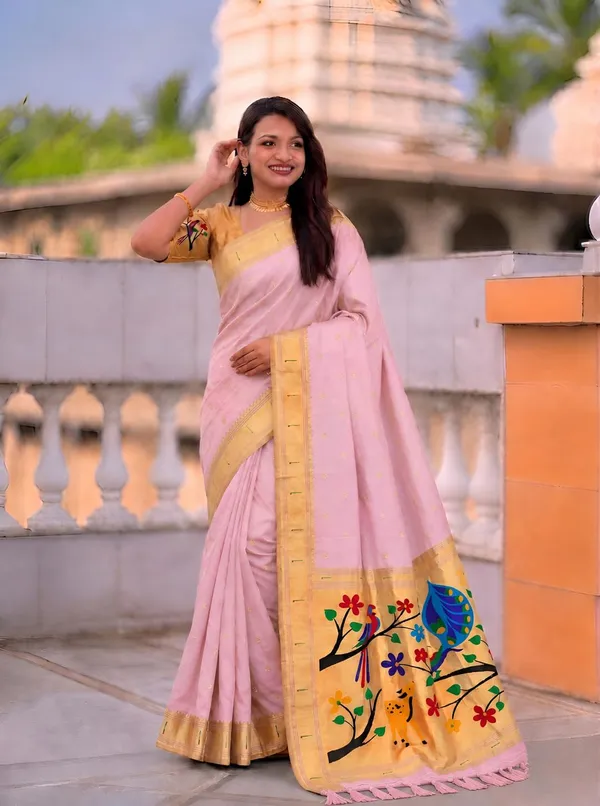 Paithani_Silk_Saree_With_Blouse_Piece
