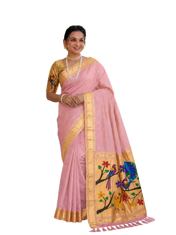Paithani_Silk_Saree_With_Blouse_Piece