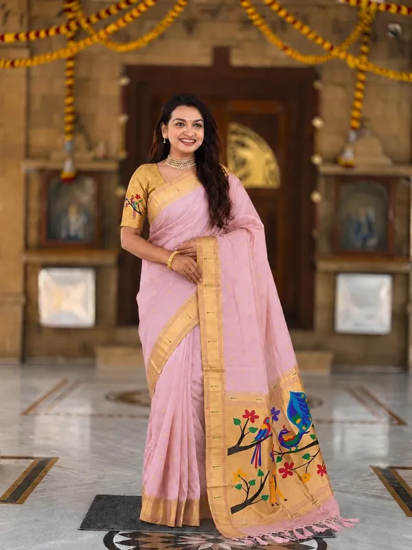 Paithani_Silk_Saree_With_Blouse_Piece