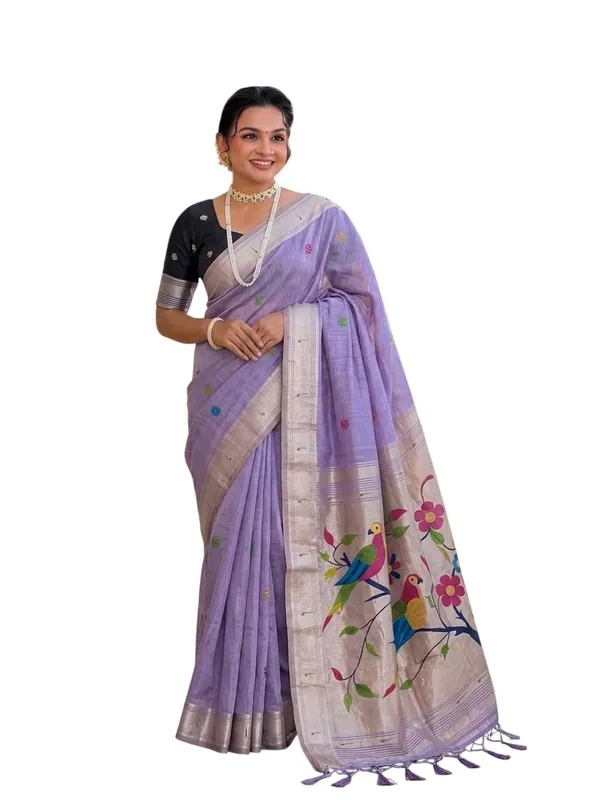 Women_Cotton_Silk_Saree_With_Unstitched_Blouse_Piece