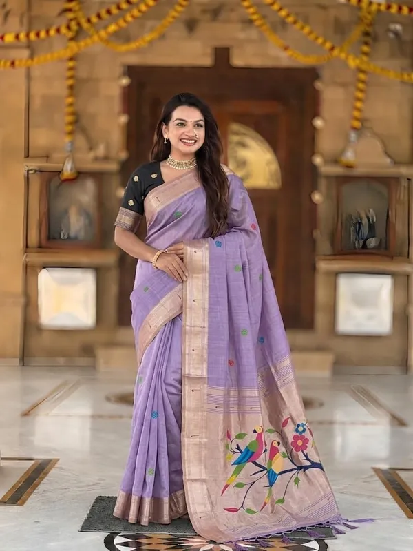 Women_Cotton_Silk_Saree_With_Unstitched_Blouse_Piece