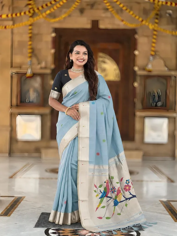 Women_Cotton_Silk_Saree_With_Unstitched_Blouse_Piece