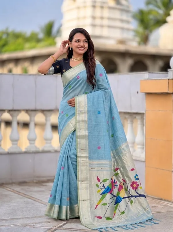 Women_Cotton_Silk_Saree_With_Unstitched_Blouse_Piece