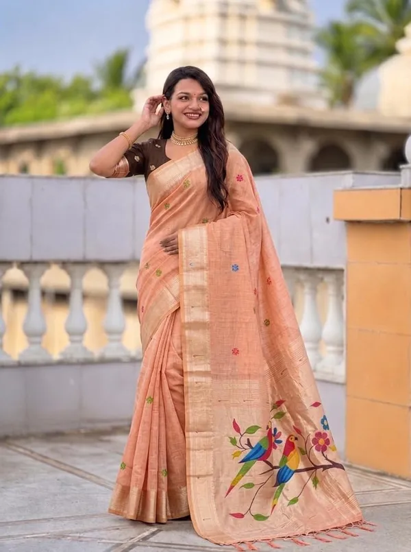 Women_Cotton_Silk_Saree_With_Blouse_Piece