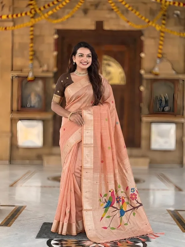 Women_Cotton_Silk_Saree_With_Blouse_Piece