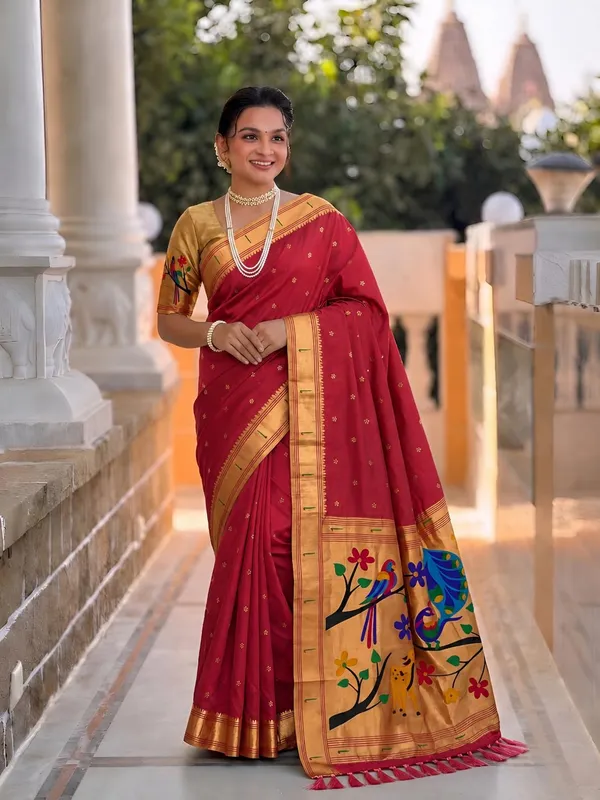 Paithani_Silk_Saree_With_Blouse_Piece