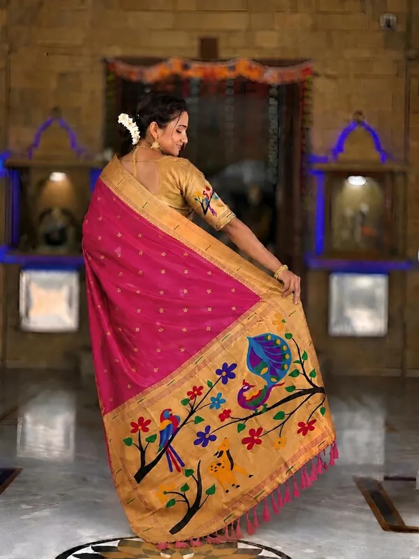 Paithani_Silk_Saree_With_Blouse_Piece