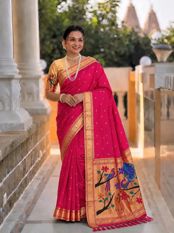 Paithani_Silk_Saree_With_Blouse_Piece